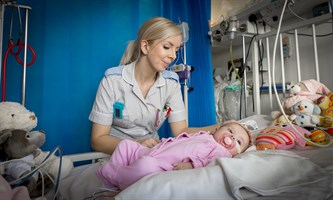 nurse and baby