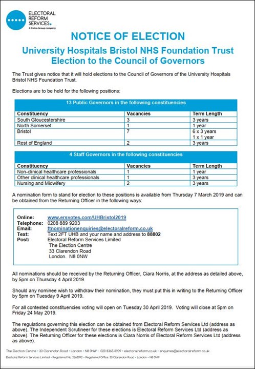 Notice of Election 2019 image
