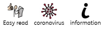 Easy Read coronavirus info button